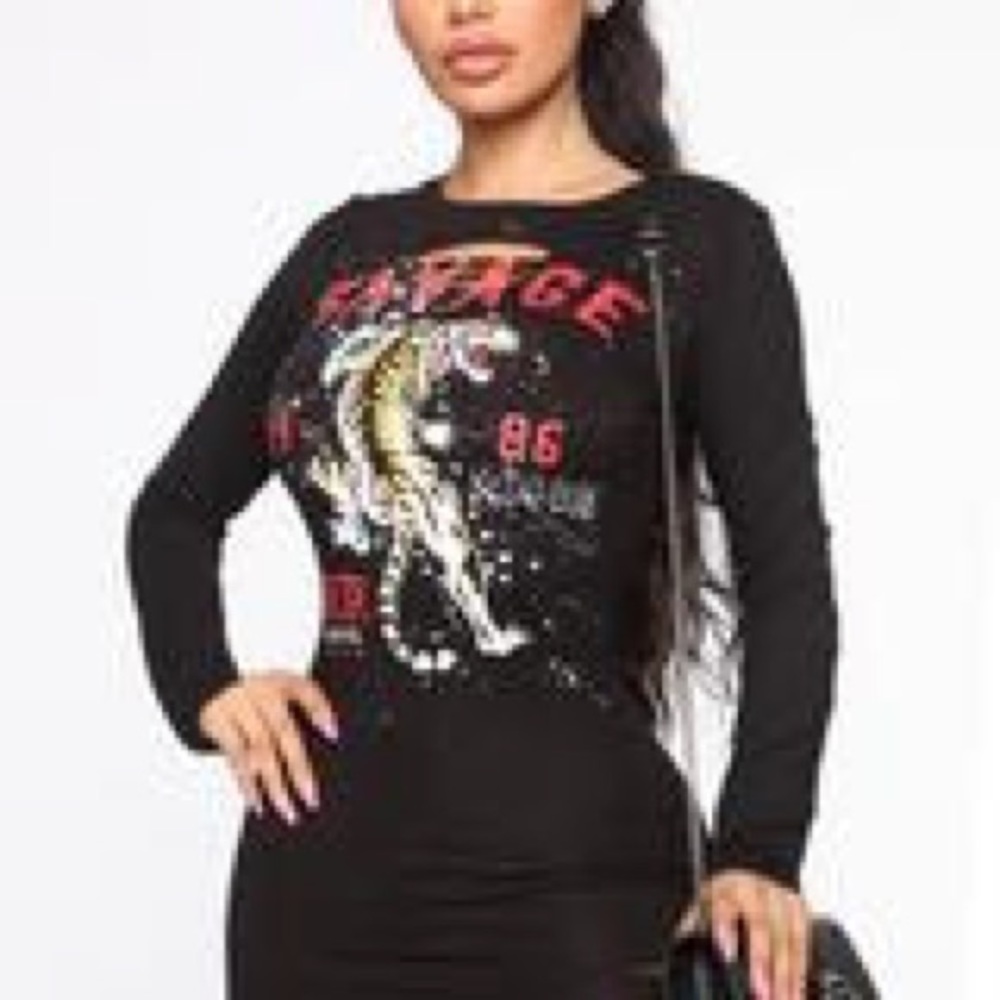 SUCH A SAVAGE MINI DRESS (FASHION NOVA)